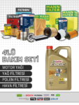 BMW 1.16D 116 HP Castrol Motor Yağlı Bakım Seti (2011-2015) 4 Parça Set