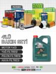Opel Corsa 1.3 Castrol 10W-40 Motor Yağlı Dizel Filtre Bakım Seti (1998-2006) 4 Parça Set