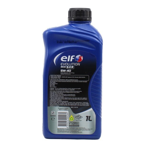 Elf Evolution 900 SXR 5W-40 1 Lt Sentetik Motor Yağı