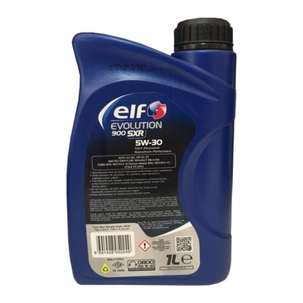 Elf Evolution 900 SXR 5W30 Motor Yağı 1 Lt Sentetik
