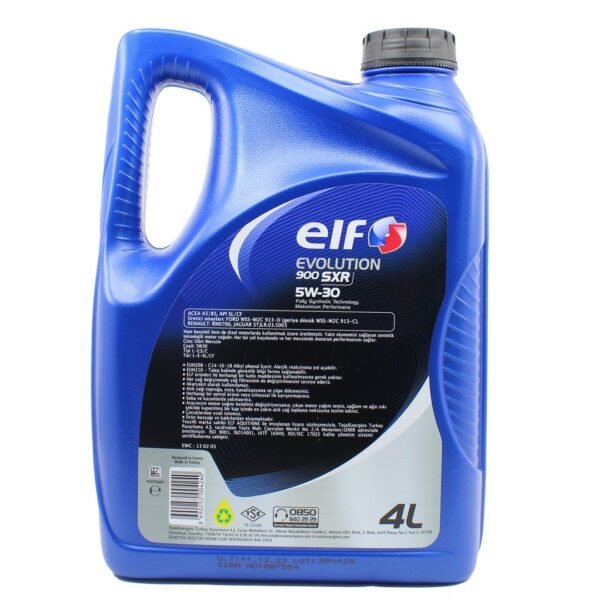 Elf Evolution 900 SXR 5W30 4 Lt Sentetik Motor Yağı