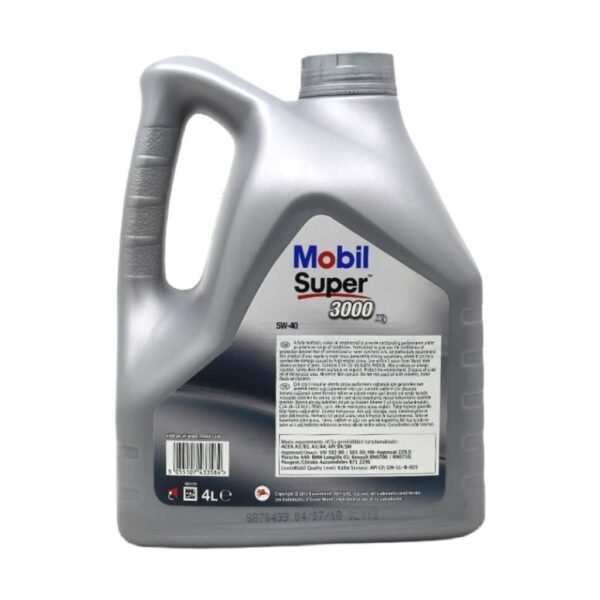 Mobil Super 3000 5W-40 4 Lt Tam Sentetik Motor Yağı