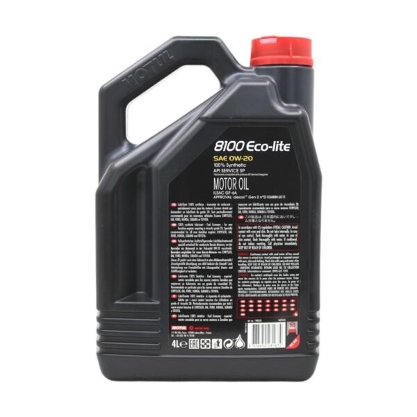 Motul 8100 Eco-Lite 0W20 4 Lt Tam Sentetik Motor Yağı