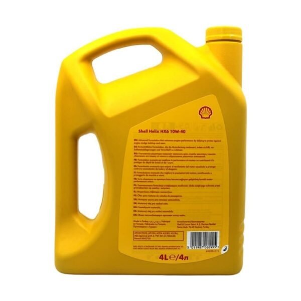 Shell Helix HX6 10W40 Motor Yağı 4 Lt