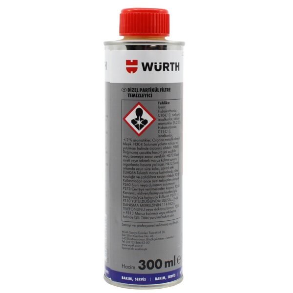 Würth Dizel Partikül Filtre Temizleyici Sıvı 300 Ml