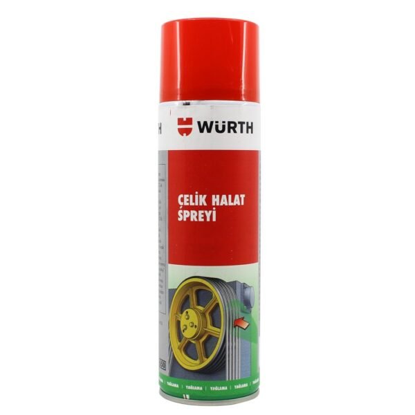 Würth Tel Halat Yağlama ve Koruma Spreyi 500 ML Wire Rope Spray