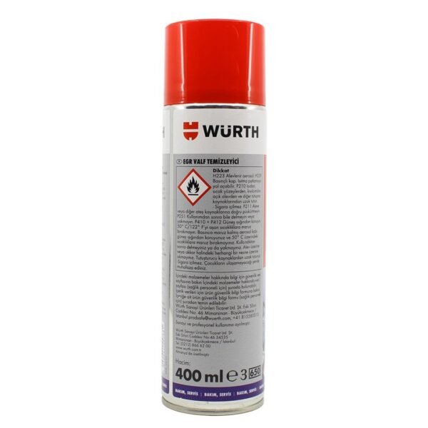 Würth Dizel EGR Valf Temizleyici Sprey 400 Ml