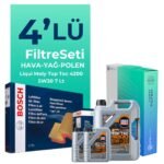 BOSCH Amarok 2.0 Dizel Filtre Bakım Seti Liqui Moly Motor Yağlı (2010-2017) 4 Lü
