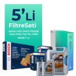 BOSCH Amarok 2.0 Dizel Filtre Bakım Seti Liqui Moly Motor Yağlı (2010-2017) 5 Li
