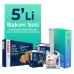 Bosch BMW 5.25 Dizel Filtre Bakım Seti Shell Motor Yağlı (2005-2008) 5 Li