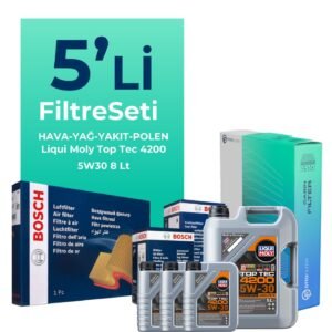 Bosch BMW 5.30 Dizel Filtre Bakım Seti Liqui Moly Motor Yağlı (2002-2008) 5 Li
