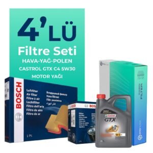 Bosch Dacia Lodgy 1.5 Dizel Filtre Bakım Seti Castrol Motor Yağlı (2012-2020) 4 Lü