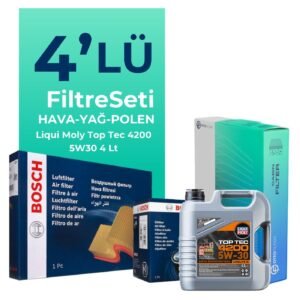 BOSCH Fiat Egea 1.3 Dizel Filtre Bakım Seti Liqui Moly Motor Yağlı (2015-2018) 4 Lü