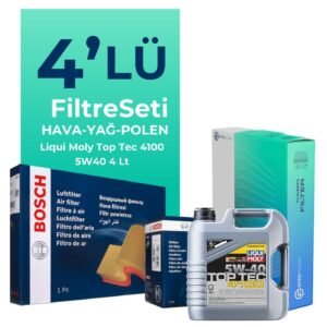 BOSCH Fiat Egea 1.4 Benzin Filtre Bakım Seti Liqui Moly Motor Yağlı (2015-2024) 4 Lü
