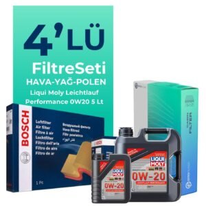 Bosch Fiat Egea 1.6 Dizel Filtre Bakım Seti Liqui Moly Motor Yağlı (2015-2023) 4 Lü