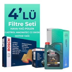 BOSCH Ford Ranger 3.2 Dizel Filtre Bakım Seti Castrol Motor Yağlı (2012-2019) 4 Lü