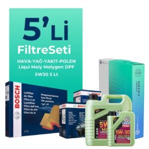BOSCH Kia Cerato 1.5 Dizel Filtre Bakım Seti Liqui Moly Motor Yağlı (2004-2006) 5 Li