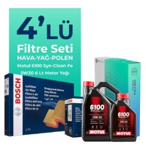 BOSCH Mercedes E220 Dizel Filtre Bakım Seti Motul Motor Yağlı (2003-2009) 4 Lü
