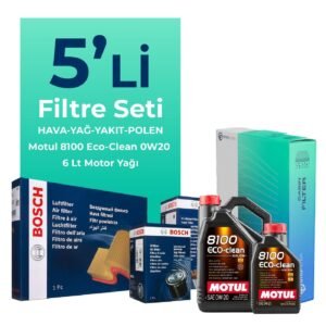 Bosch Mercedes E220 Dizel Filtre Bakım Seti Motul Motor Yağlı (2023-2025) 5 Li