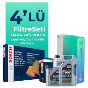 Bosch Mercedes GLC220 Dizel Filtre Bakım Seti Liqui Moly Motor Yağlı (2023-2025) 4 Lü