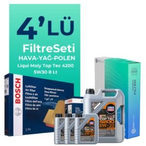 BOSCH Mercedes ML350 Benzin Filtre Bakım Seti Liqui Moly Motor Yağlı (2006-2011) 4 Lü