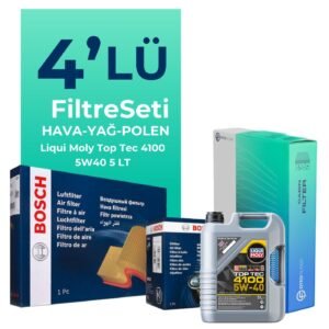 BOSCH Nissan Note 1.6 Filtre Bakım Seti Liqui Moly Motor Yağlı (2006-2012) 4 Lü