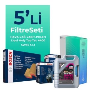 BOSCH Nissan Qashqai 1.5 Dizel Filtre Bakım Seti Liqui Moly Motor Yağlı (2007-2013) 5 Li