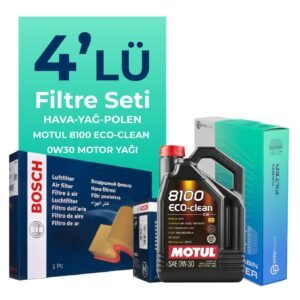 BOSCH Peugeot 208 1.6 BlueHDi Dizel Filtre Bakım Seti Motul Motor Yağlı (2016-2019) 4 Lü