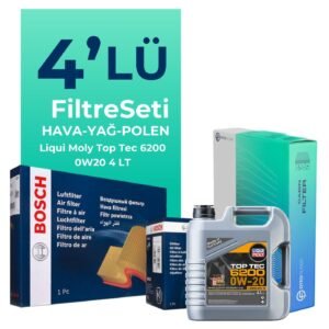 BOSCH Volkswagen Polo 1.0 MPi Filtre Bakım Seti Liqui Moly Motor Yağlı (2018-2024) 4 Lü