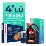 BOSCH Volvo V60 1.6 Dizel Filtre Bakım Seti Motul Motor Yağlı (2011-2015) 4 Lü