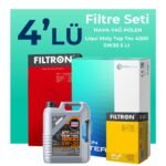 Filtron Audi A4 1.9 Dizel Filtre Bakım Seti Liqui Moly Motor Yağlı (2004-2009) 4 Lü