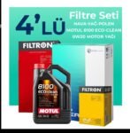 Filtron Fiat Egea 1.3 Dizel Filtre Bakım Seti Motul Motor Yağlı (2019-2023) 4 Lü