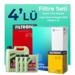 Filtron Ford Ranger 2.5 Dizel Filtre Bakım Seti Liqui Moly Motor Yağlı (2006-2012) 4 Lü