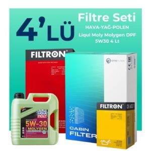 Filtron Honda CR-V 2.0 Benzin Filtre Bakım Seti Liqui Moly Motor Yağlı (2011-2015) 4 Lü
