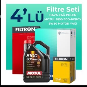 Filtron Honda CR-V 2.0 Benzin Filtre Bakım Seti Motul Motor Yağlı (2011-2015) 4 Lü