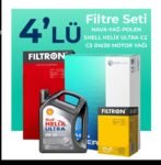 Filtron Kia Stonic 1.0 Benzin Filtre Bakım Seti Shell Motor Yağlı (2016-2024) 4 Lü