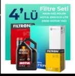 Filtron Kia Stonic 1.25 Benzin Filtre Bakım Seti Motul Motor Yağlı (2017-2024) 4 Lü