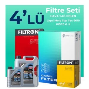 Filtron Mercedes GLC220 Dizel Filtre Bakım Seti Liqui Moly Motor Yağlı (2023-2025) 4 Lü