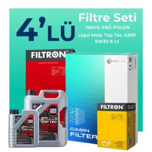 Filtron Renault Austral 1.3 Hybrid Filtre Bakım Seti Liqui Moly Motor Yağlı (2022-2025) 4 Lü