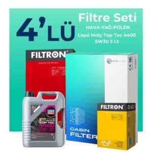 Filtron Renault Modus 1.5 Dizel Filtre Bakım Seti Liqui Moly Motor Yağlı (2004-2009) 4 Lü