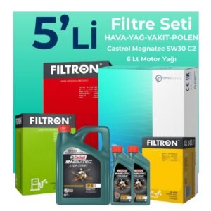 Filtron Subaru Outback 2.0 Dizel Filtre Bakım Seti Castrol Motor Yağlı (2011-2014) 5 Li