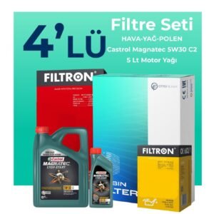 Filtron Suzuki Grand Vitara 1.6 Filtre Bakım Seti Castrol Motor Yağlı (1998-2005) 4 Lü