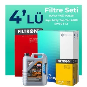 Filtron Volkswagen Jetta 1.6 Dizel Filtre Bakım Seti Liqui Moly Motor Yağlı (2010-2011) 4 Lü