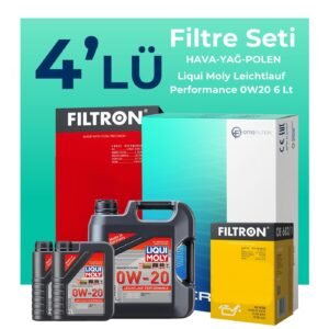 Filtron Volvo S60 1.5 Benzin Filtre Bakım Seti Liqui Moly Motor Yağlı (2015-2018) 4 Lü