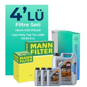 MANN Amarok 2.0 Dizel Filtre Bakım Seti Liqui Moly Motor Yağlı (2022-2026) 4 Lü