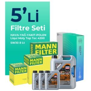 MANN Amarok 2.0 Dizel Filtre Bakım Seti Liqui Moly Motor Yağlı (2022-2026) 5 Li