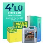 MANN Citroen C3 1.2 Benzinli Filtre Bakım Seti Liqui Moly Motor Yağlı (2016-2023) 4 Lü