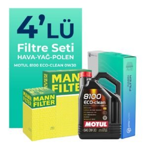 MANN Citroen C5 AirCross 1.6 Benzinli Filtre Bakım Seti Motul Motor Yağlı (2019-2022) 4 Lü