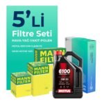 MANN Kia Rio 1.5 Dizel Filtre Bakım Seti Motul Motor Yağlı (2007-2011) 5 Li