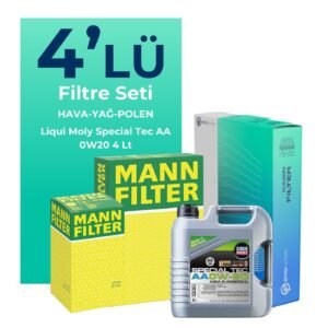 MANN Kia Stonic 1.4 Benzin Filtre Bakım Seti Liqui Moly Motor Yağlı (2017-2024) 4 Lü